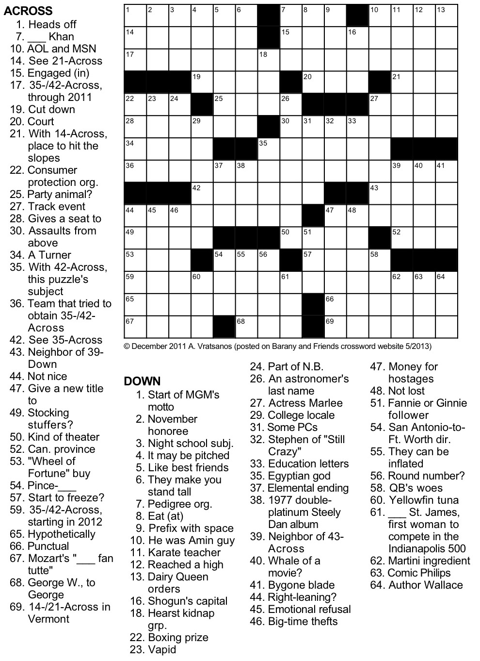 Easy Free Printable Crossword Puzzles Medium Difficulty : Different