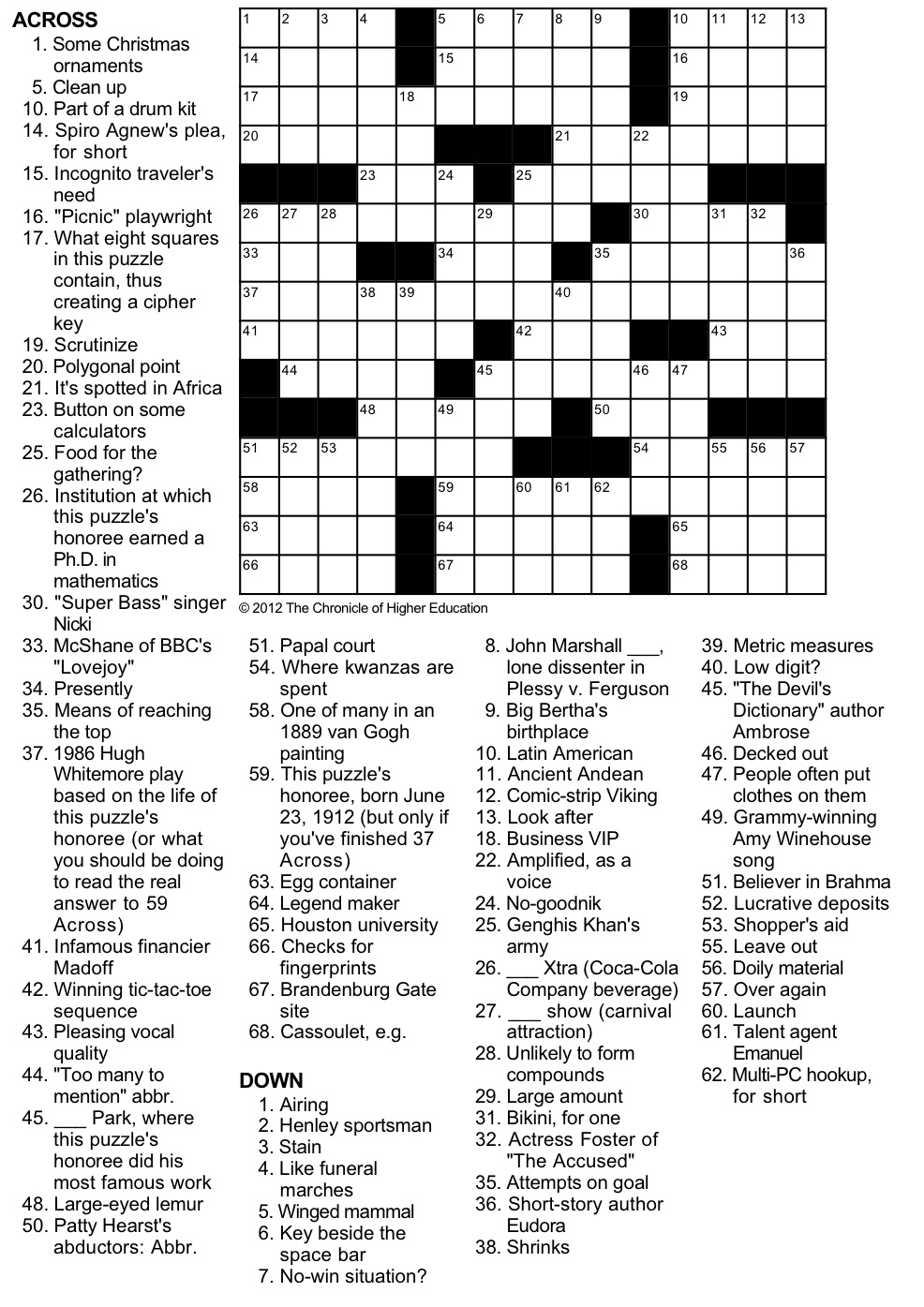 Printable Cryptic Crossword Puzzles Free Printable Crossword Puzzles Images And Photos Finder