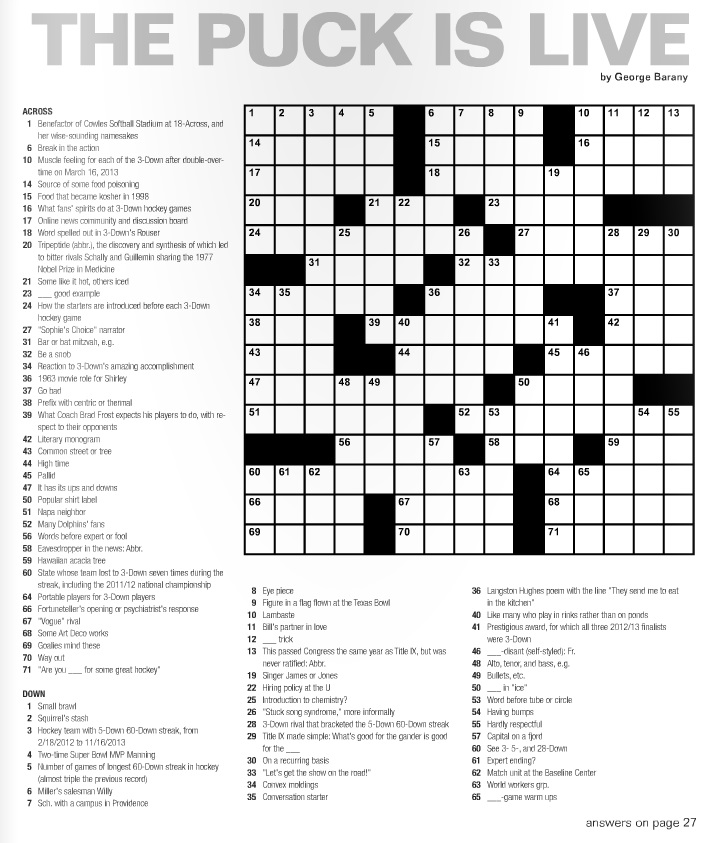 Printable Adult Crossword Puzzles 69