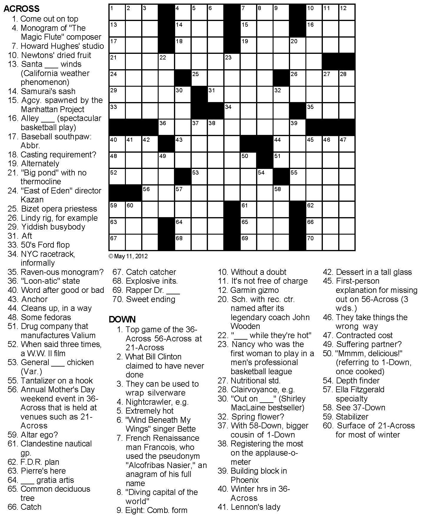 Crossword Puzzles