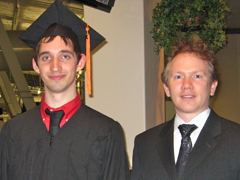 Dylan Walsh and Chris Douglas at Graduation