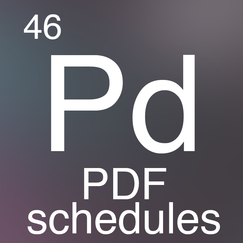 PDF schedules